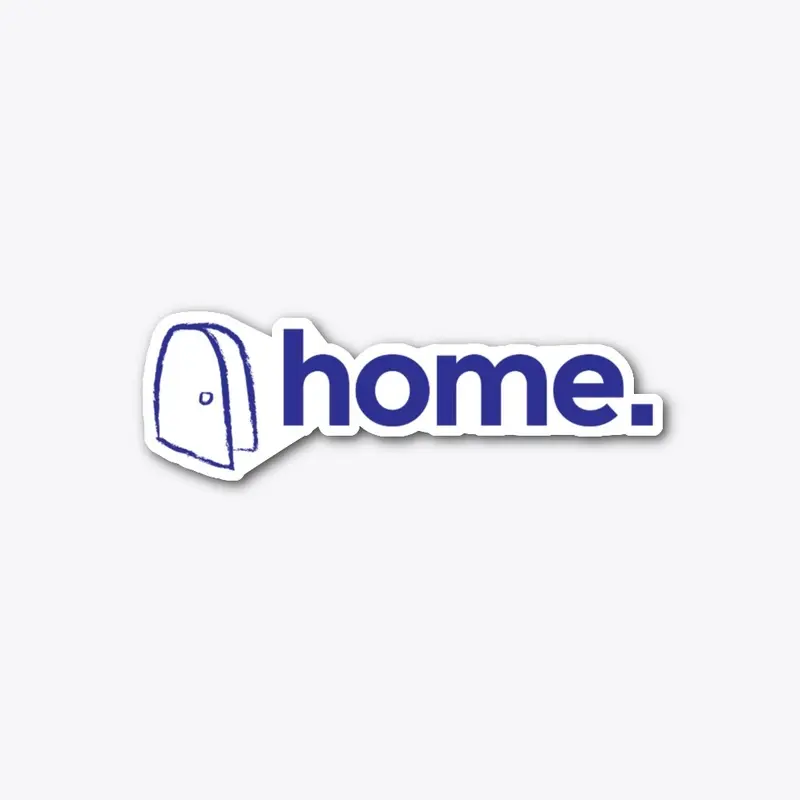 HOME. STICKER 